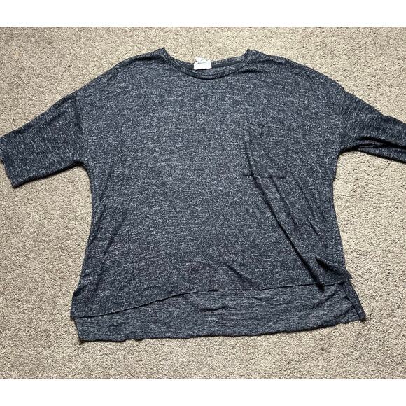 Women’s Size 1X For The Republic Heather Black Pocket T-Shirt - Picture 1 of 5